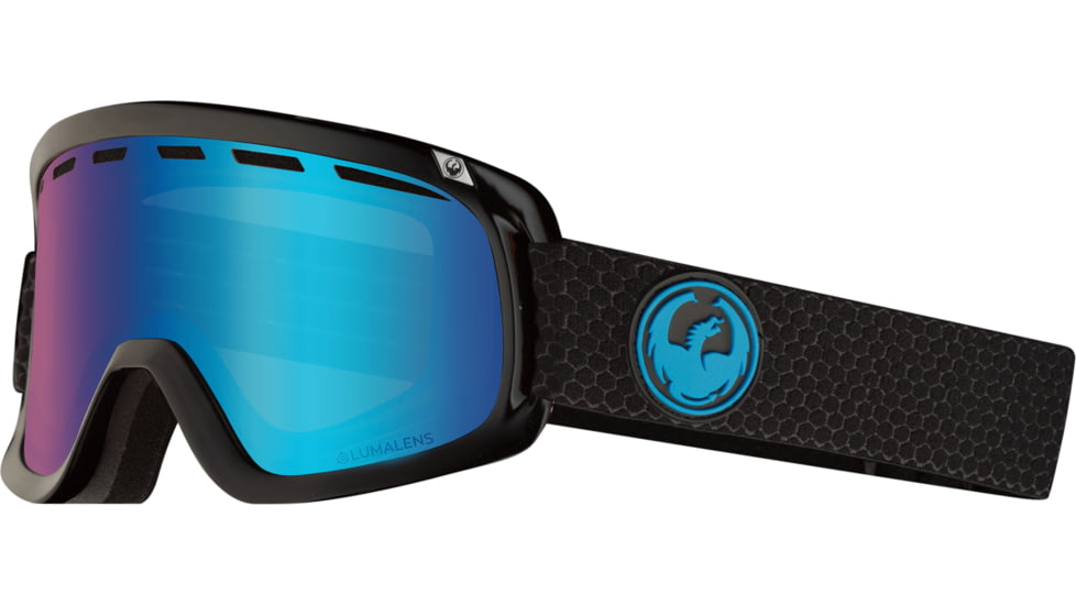 Dragon D3 OTG Goggles, Split/Lumalens Blue Ion, 338515026334