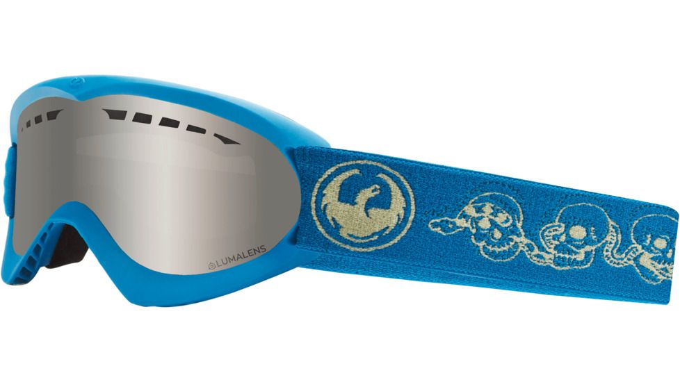 Dragon DX Goggles, Skully/Lumalens Silver Ion, 228505732601
