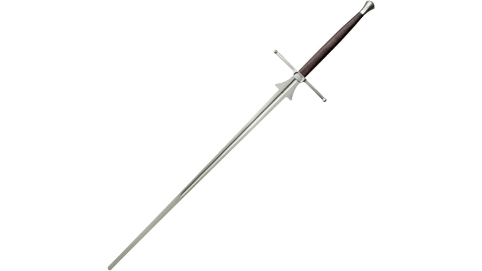 Dragon King Competition Federschwert, 38.25 satin finish spring steel blade, Brown cord wrapped handle, SM36070