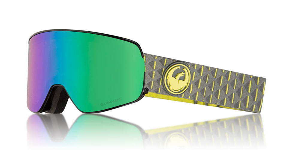 Dragon NFX2 Goggles, Amp/LumaLens Green Ion, with Bonus LumaLens V, One Size 286056030971