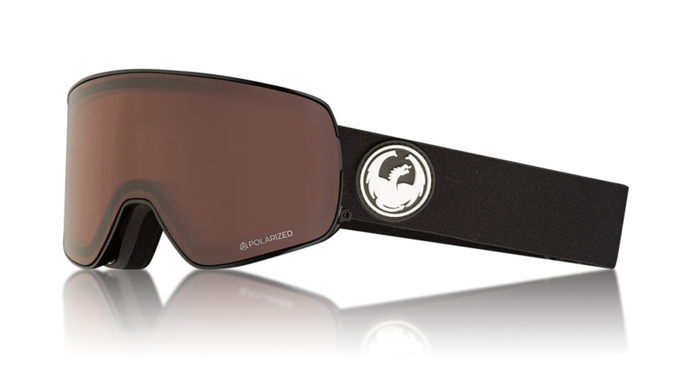 Dragon NFX2 Goggles, Black/LumaLens Polarized, with Bonus LumaLens Rose, One Size 344656030001