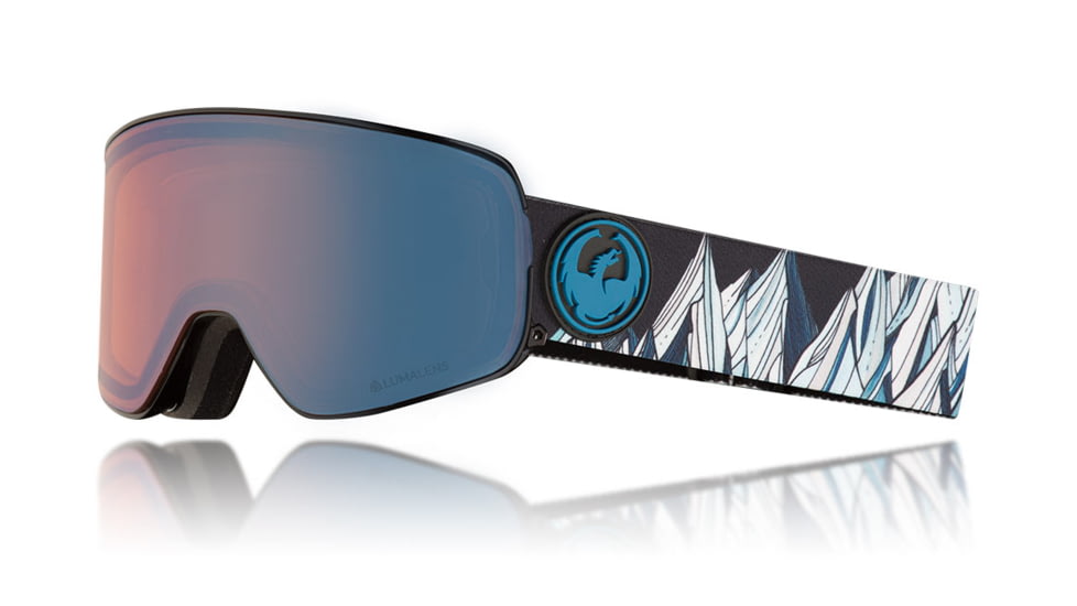 Dragon NFX2 Goggles, Chris Benchetler Signature/LL Flash Blue, with Bonus LumaLens Dark Smoke, One Size 286056030345