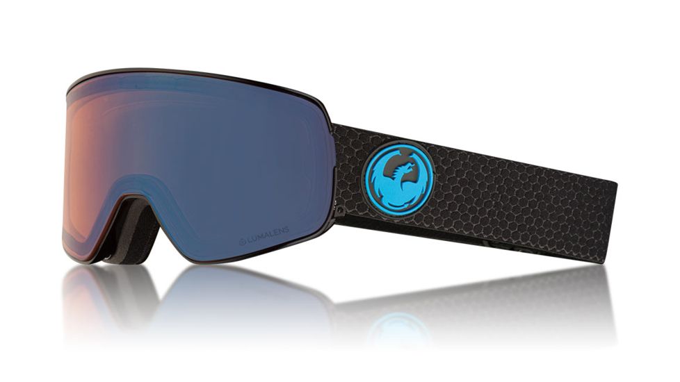 Dragon NFX2 Goggles, Split/LumaLens Blue Ion, with Bonus LumaLens Amber, One Size 286056030334