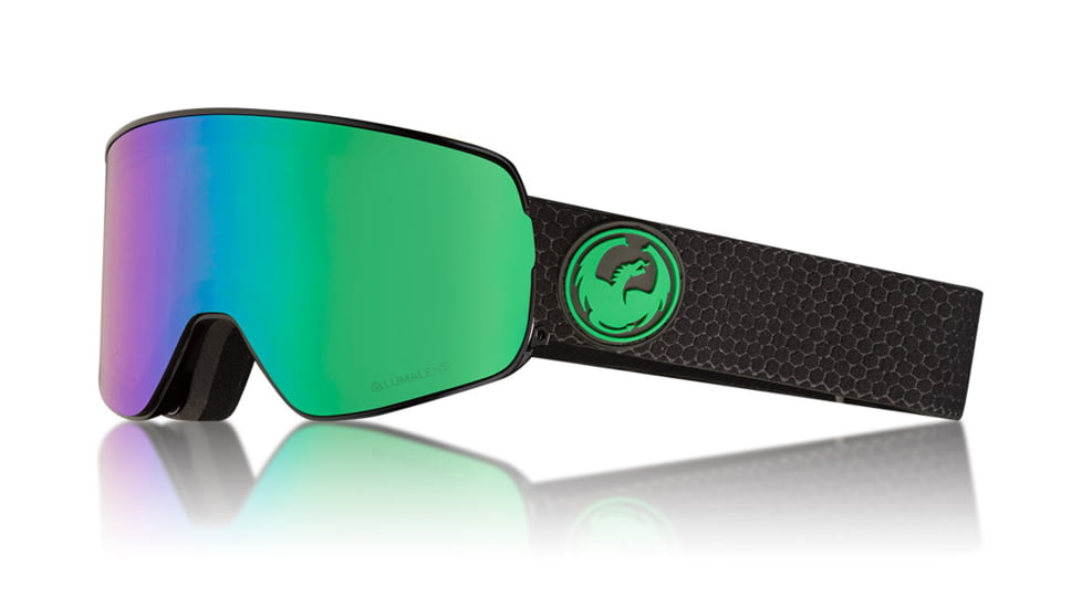 Dragon NFX2 Goggles, Split/LumaLens Green Ion, with Bonus LumaLens Amber, One Size 286056030333