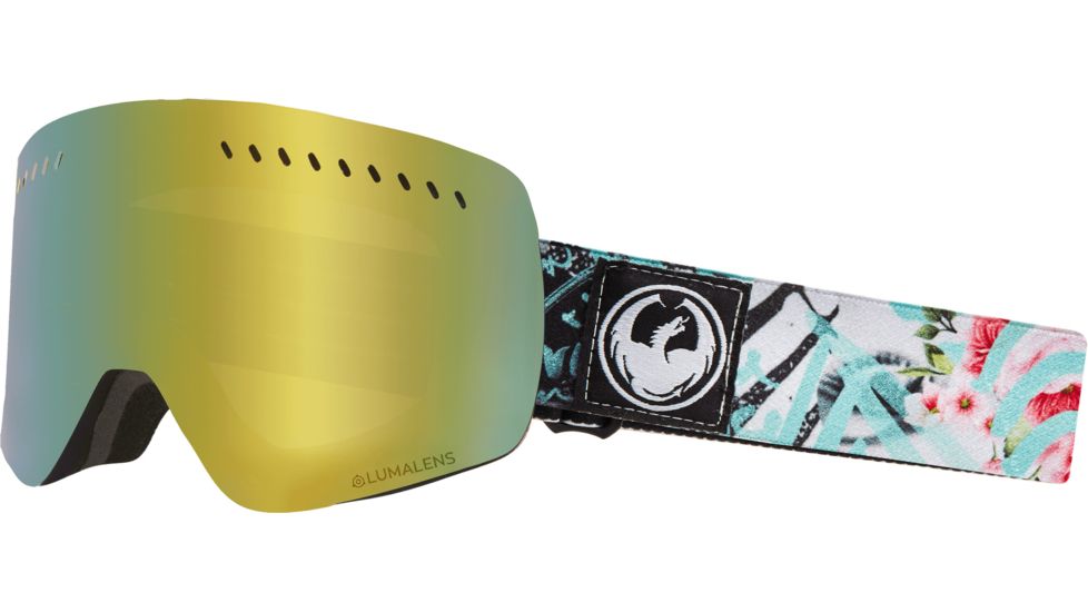 Dragon NFXS Goggles, Flaunt/Lumalens Gold Ion, 286366429101