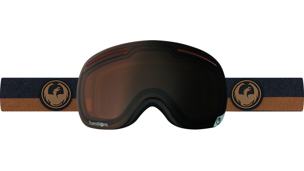 Dragon X1 Goggles-Flux Brown/Transitions Amber-Amber