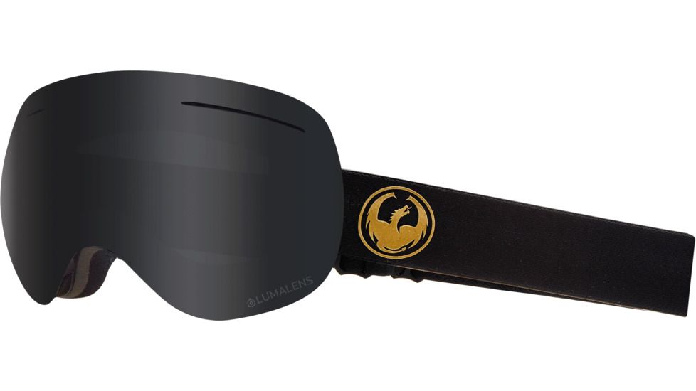 Dragon X1 Goggles, Gold/Dark Smoke, 286007528001