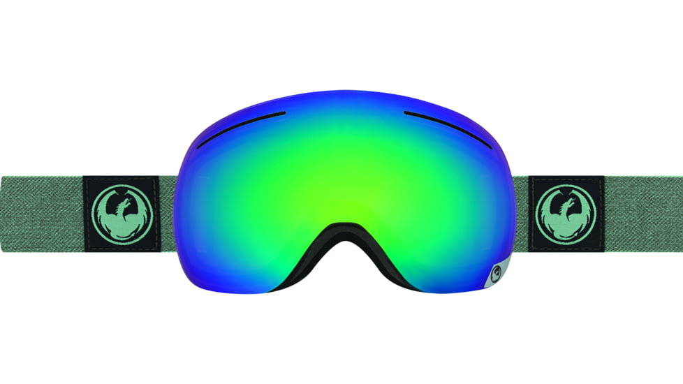 Dragon X1 Goggles-Hone Emerald/Optimized Flash Green-Green