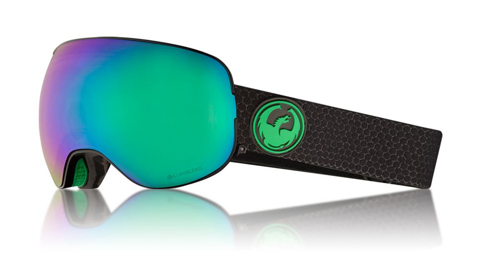 Dragon X2 Goggles, Split/LumaLens Green Ion, with Bonus LumaLens Amber, One Size 286317728333