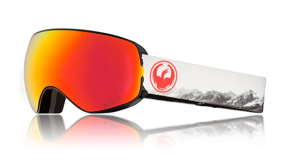 Dragon X2s Goggles, Realm/LumaLens Red Ion, with Bonus LumaLens Rose, One Size 307867230335