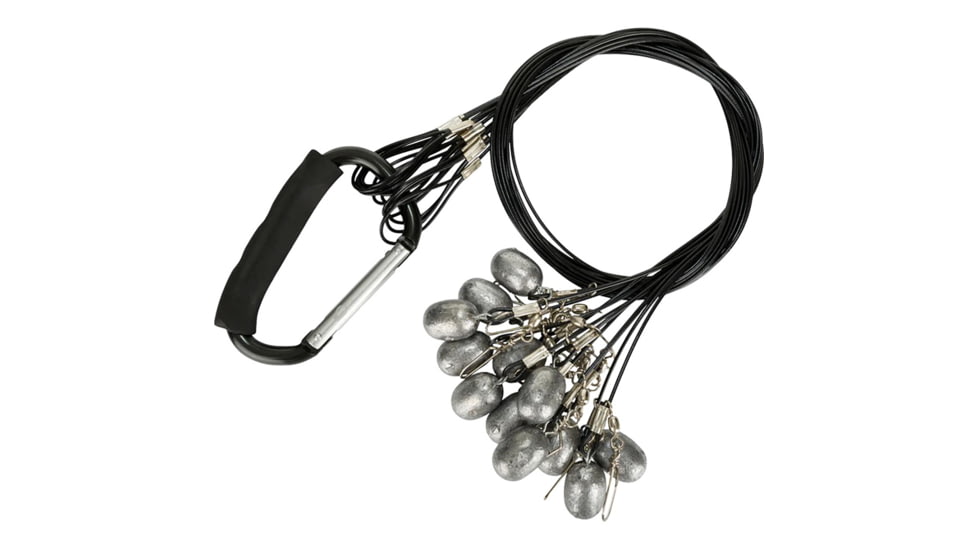 DRAKE DA9000048004 Texas Rig Package Set 48 Black Coated Steel Wire,