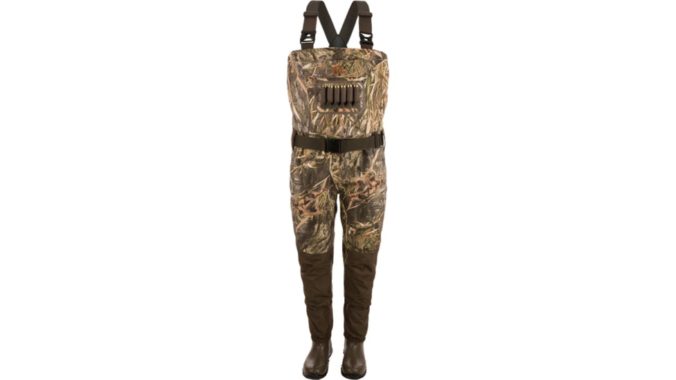DRAKE Hardline Insulated Breathable Wader - Men's, 9 US Boot Size, Mossy Oak Original Shadowgrass, DF0253-009-LRG09