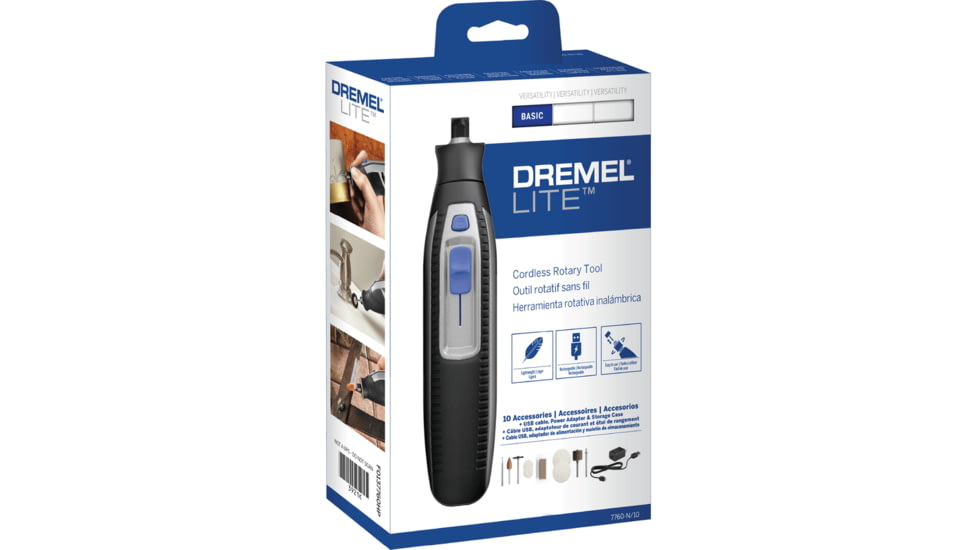 Dremel Lite 4-Volt Multipurpose Cordless Rotary Tool, Gray, 7760-N/10