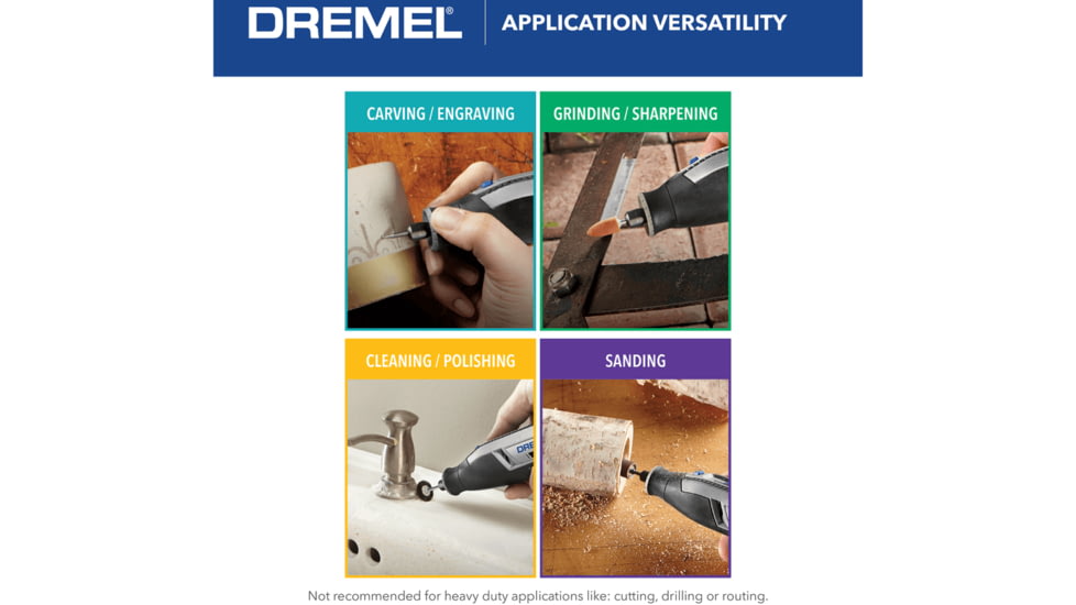Dremel Lite 4-Volt Multipurpose Cordless Rotary Tool, Gray, 7760-N/10
