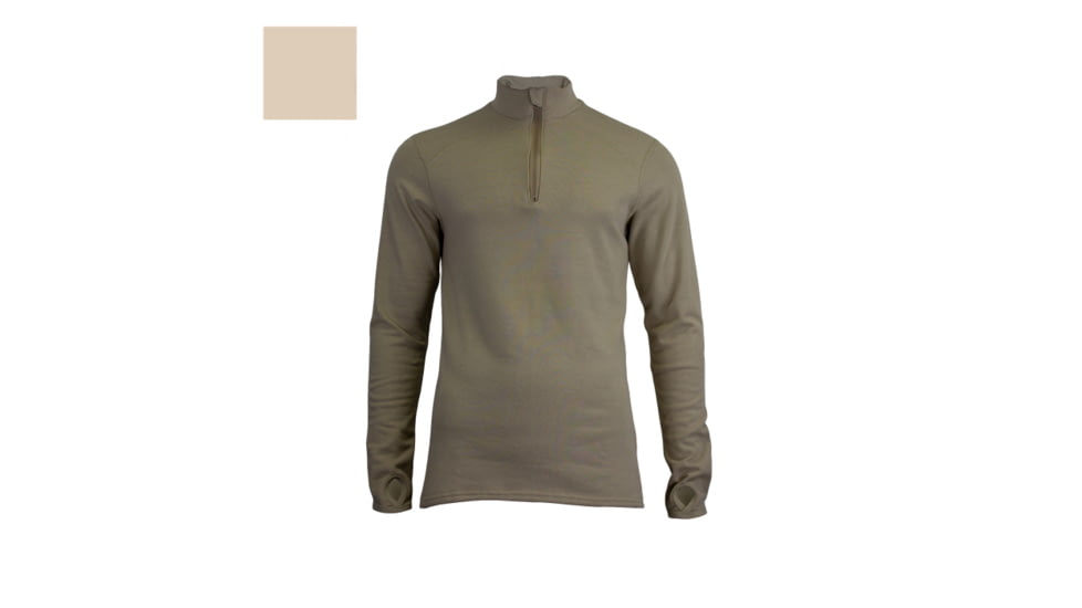 DRIFIRE FR Mid-Weight 1/4 Zip Sweatshirt - Mens, Tan 499, Medium, DF2-393MZ-TN-MD