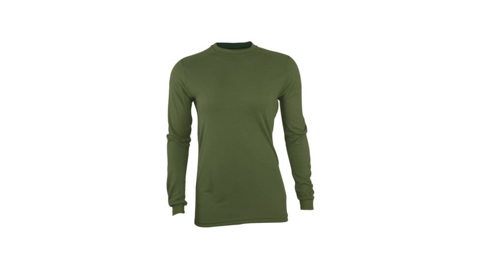 DRIFIRE FR Ultra Lightweight Long Sleeve Tee - Womens, Marine Olive Drab, Large, DF4-505LSW-MO-LG