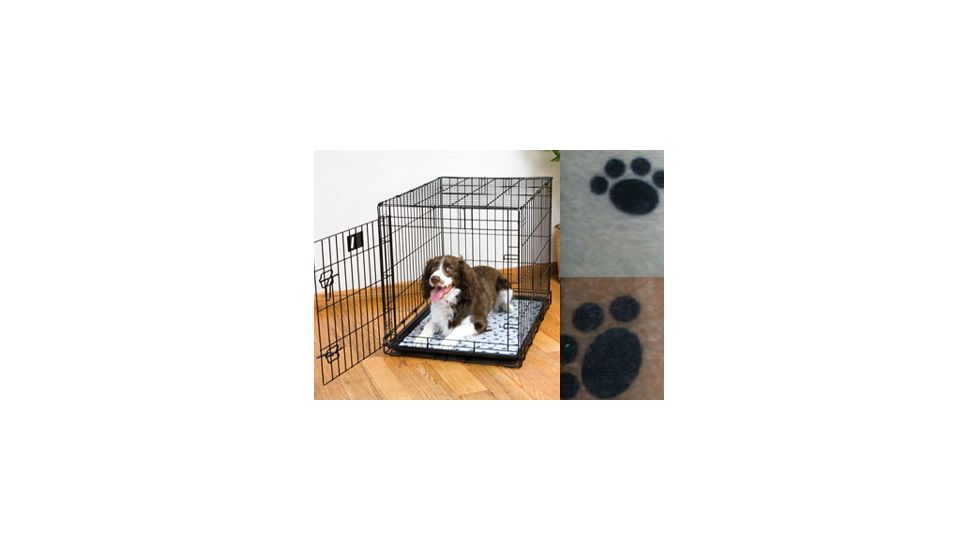 Drymate Crate or Kennel Pad, Paw Print Design, Tan, 20 x 28 CKPT2028AP