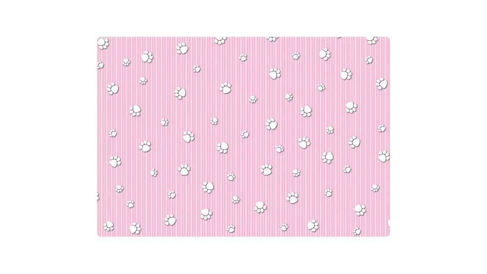 Drymate Dog Crate Mat, Paw Stripe Pink, 15x22 CKPPPS1522