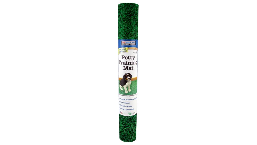 Drymate Fresh Grass Potty Training Mat For Dogs, Green, 24inx29in PPM2429FG