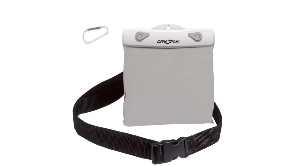 DryPak Belt Pack, Nylon, White/Gray, 7 in x 5in x 1.5in, DP-65W