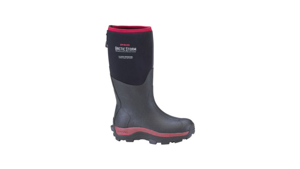 Dryshod Arctic Storm Womens Winter Boot Cranberry, Black/Cranberry, 10 ARS-WH-CR-010