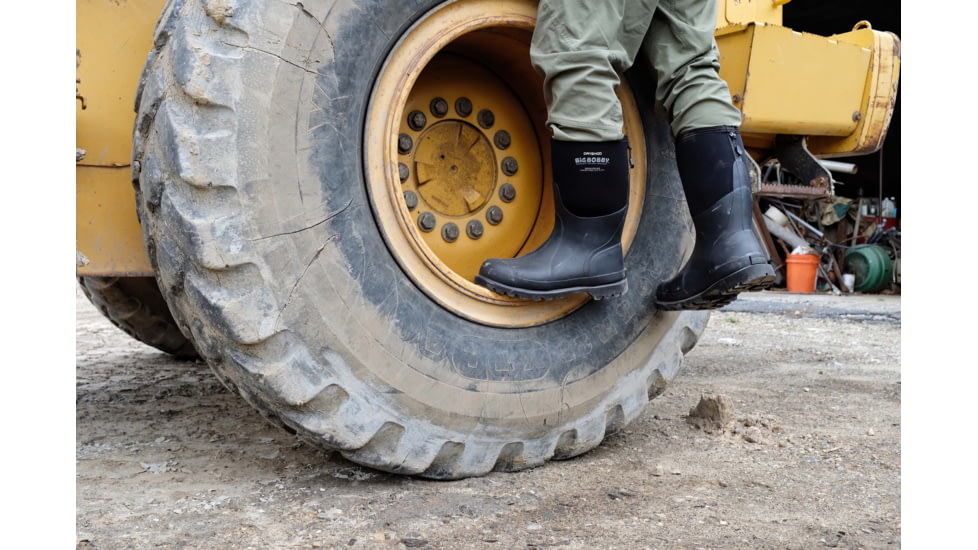 Dryshod Big Bobby Mid Work Boot - Mens, Black/Grey, 15, BBB-MM-BK-015