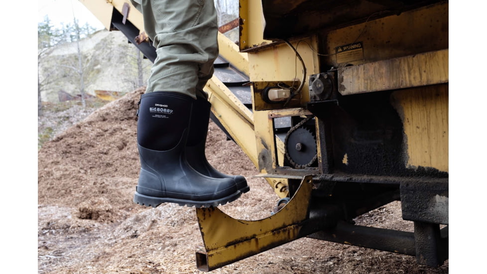 Dryshod Big Bobby Mid Work Boot - Mens, Black/Grey, 15, BBB-MM-BK-015