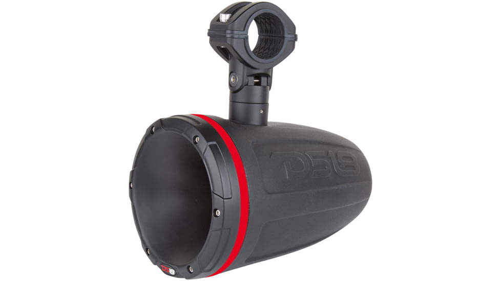 DS18 HYDRO 1.75in Driver Wakeboard Pod Tower Speaker w/RGB LED Lights - 900W - Single, Matte Black, NXL-DTBK