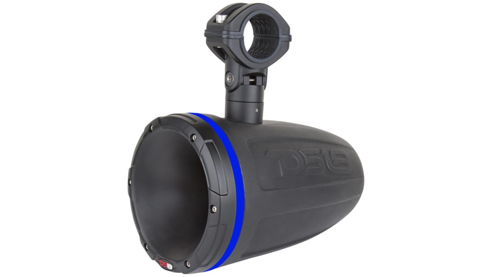 DS18 HYDRO 1.75in Driver Wakeboard Pod Tower Speaker w/RGB LED Lights - 900W - Single, Matte Black, NXL-DTBK