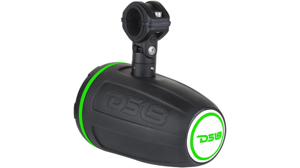 DS18 HYDRO 1.75in Driver Wakeboard Pod Tower Speaker w/RGB LED Lights - 900W - Single, Matte Black, NXL-DTBK