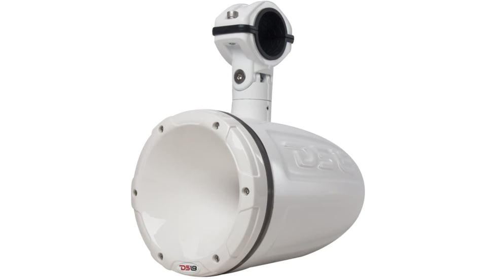 DS18 HYDRO 1.75in Driver Wakeboard Pod Tower Speaker w/RGB LED Lights - 900W - Single, White, NXL-DTW