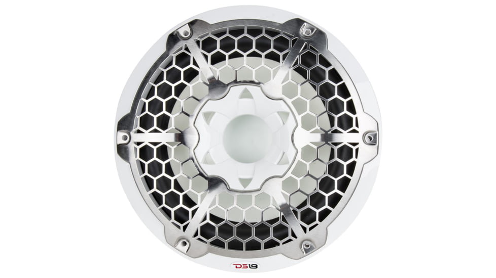 DS18 HYDRO 10in Subwoofer w/RGB Lights - 600W, Single, White, NXL-10SUB