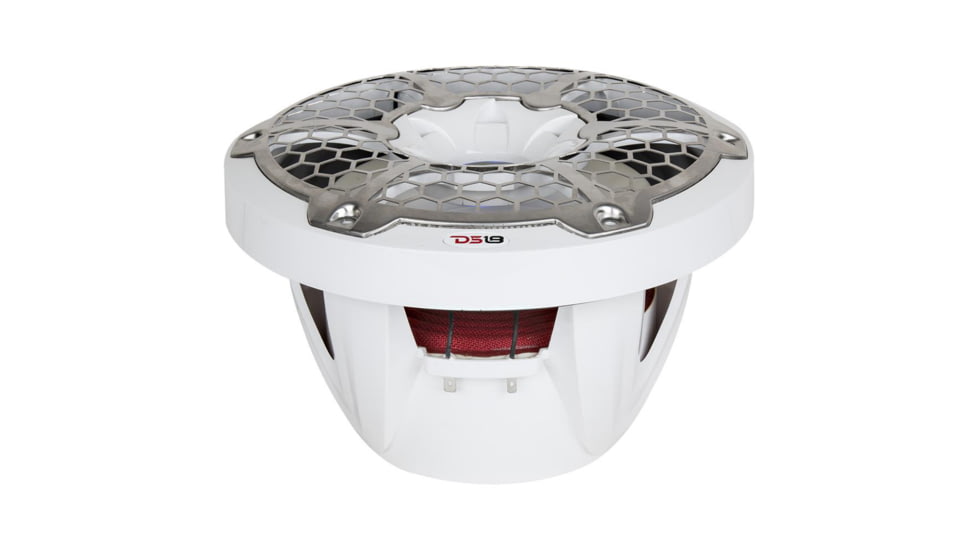 DS18 HYDRO 10in Subwoofer w/RGB Lights - 600W, Single, White, NXL-10SUB
