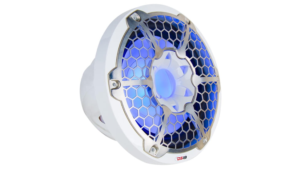 DS18 HYDRO 12in Subwoofer w/RGB Lights - 700W, Single, White, NXL-12SUB/WH