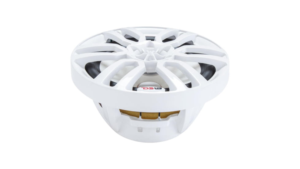 DS18 HYDRO 6.5in 2-Way Marine Speakers w/RGB LED Lights 300W, White, NXL-6