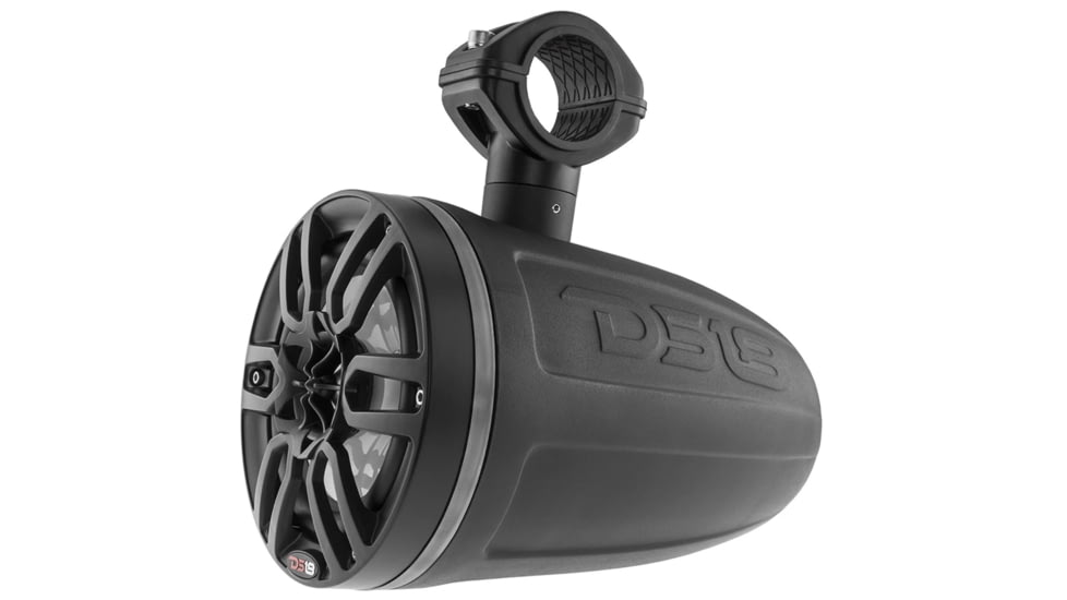 DS18 HYDRO 6.5in Wakeboard Pod Tower Speaker w/RGB LED Lights - 300W, Matte Black, NXL-6TPBK