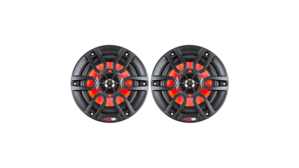DS18 HYDRO 8in 2-Way Marine Speakers w/RGB LED Lights 375W, Matte Black, NXL-8BK