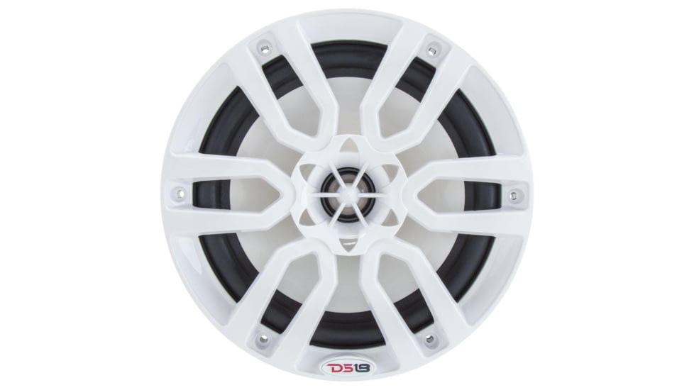 DS18 HYDRO 8in 2-Way Marine Speakers w/RGB LED Lights 375W, White, NXL-8