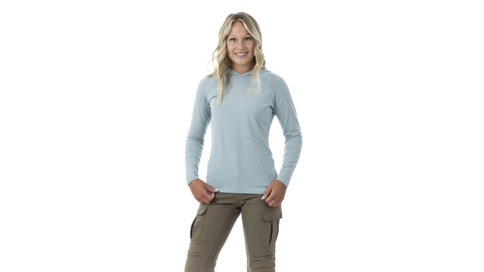 DSG Outerwear Long Sleeve Hooded Bamboo Shirt - Womens, Stone, Small, 517329