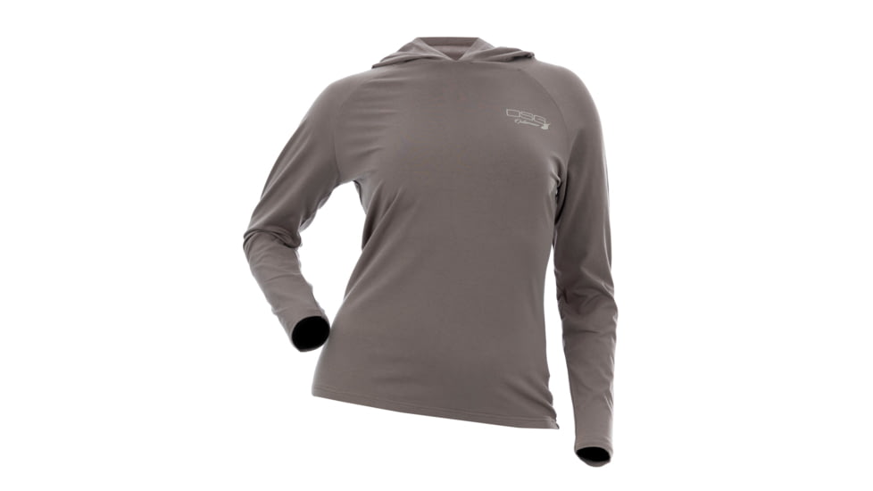 DSG Outerwear Long Sleeve Hooded Bamboo Shirt - Womens, Stone, Small, 517329