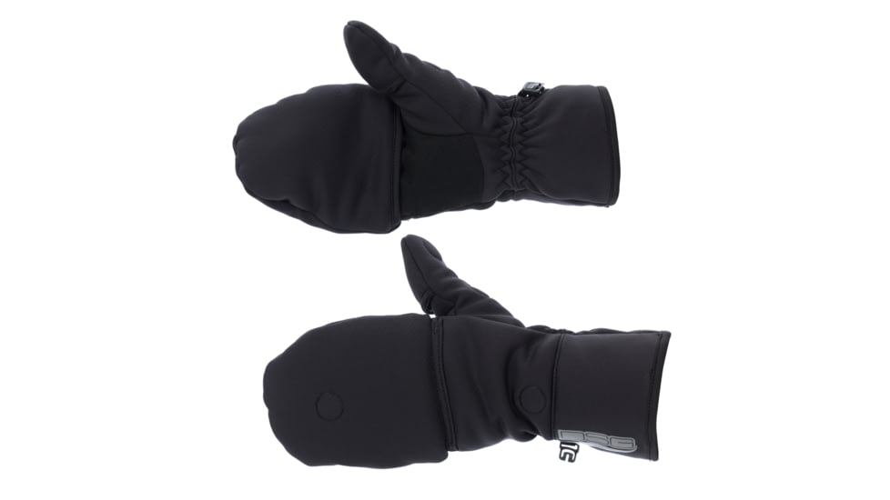 DSG Outerwear Sherpa Fleece Flip Top Mitten - Womens, Black, Extra Large, 518630