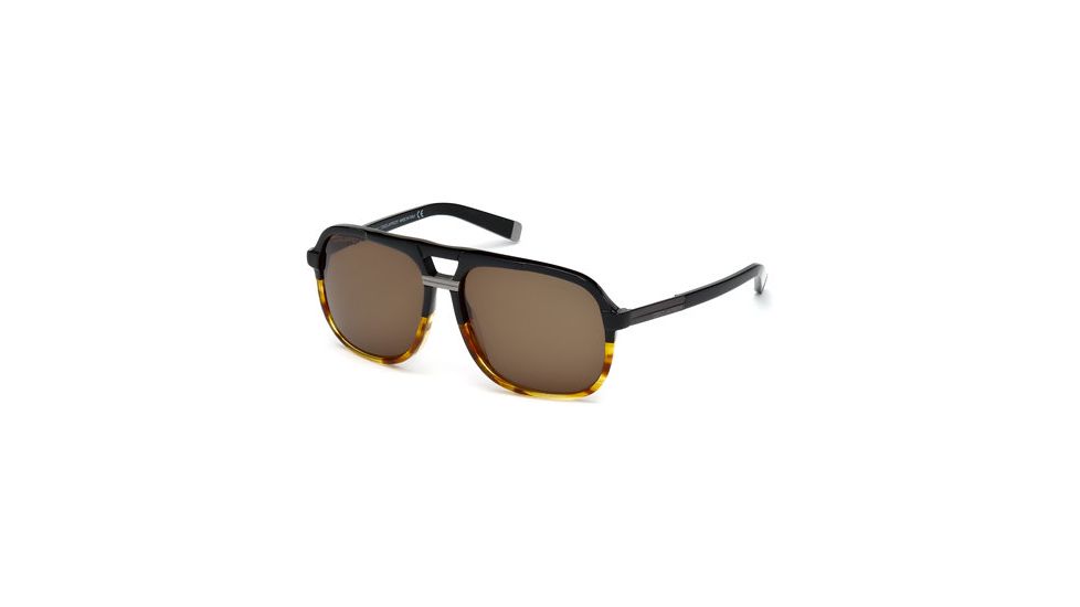 DSquared DQ0071 Sunglasses - Black Frame Color, Brown Lens Color