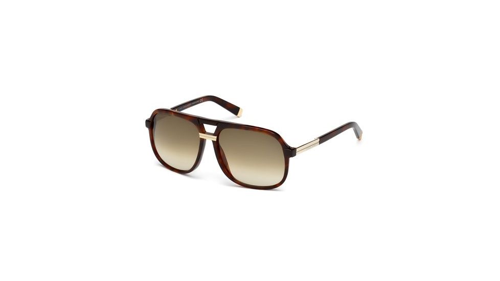 DSquared DQ0071 Sunglasses - Dark Havana Frame Color