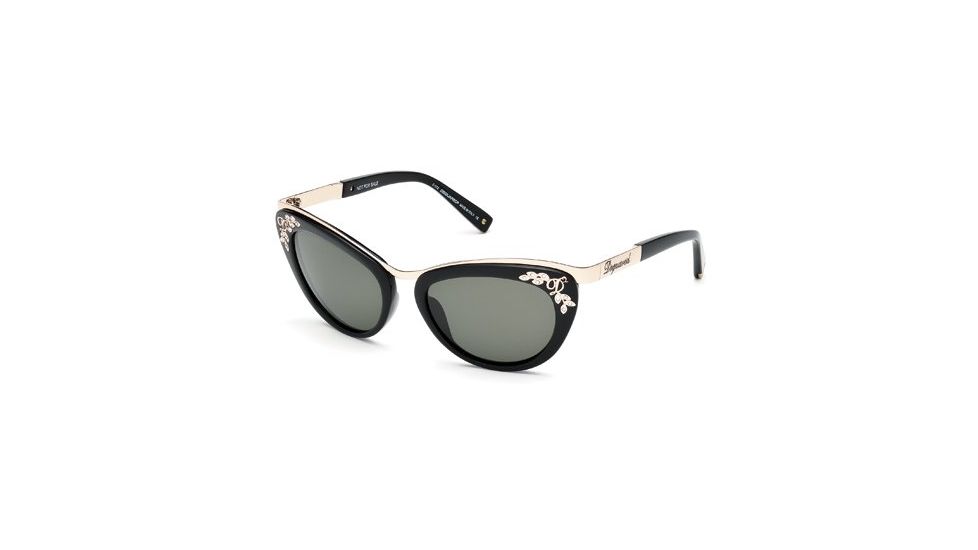 DSquared DQ0096 Sunglasses - Shiny Black Frame Color
