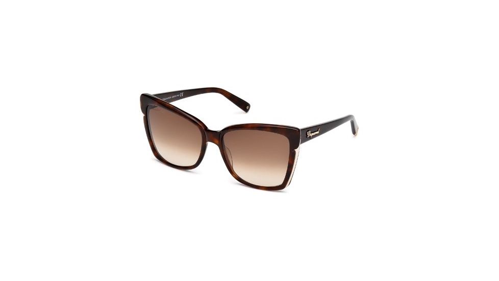 DSquared DQ0098 Sunglasses - Dark Havana Frame Color