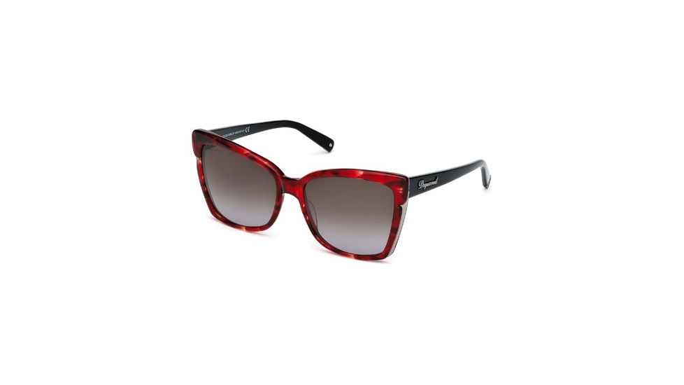 DSquared DQ0098 Sunglasses - Shiny Bordeaux Frame Color