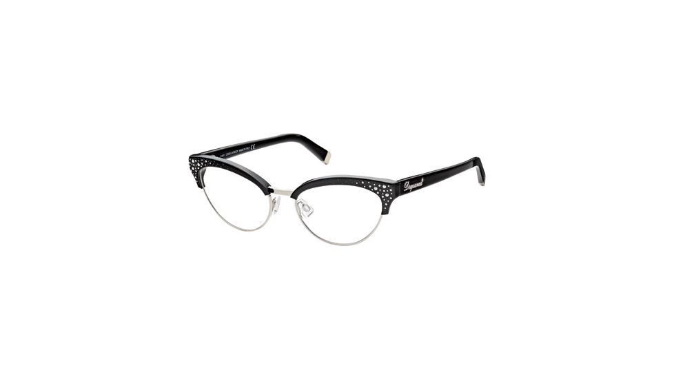 DSquared DQ5064 Eyeglass Frames - Shiny Black Frame Color
