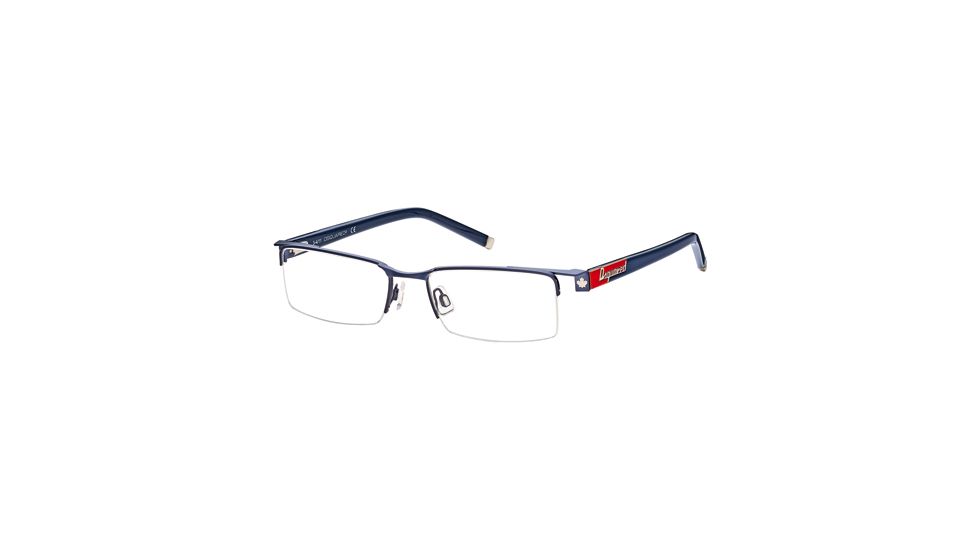 DSquared DQ5069 Eyeglass Frames - Matte Gun Metal Frame Color, Smoke Lens Color