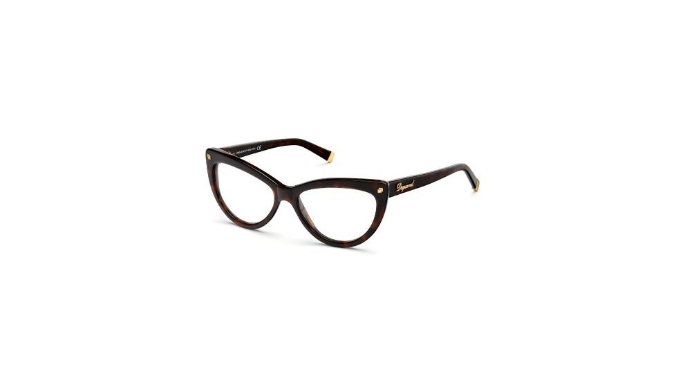 DSquared DQ5086 Eyeglass Frames - Dark Havana Frame Color