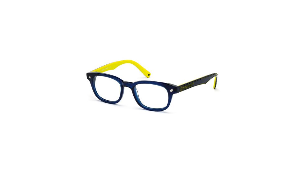 DSquared DQ5098 Eyeglass Frames - Shiny Blue Frame Color